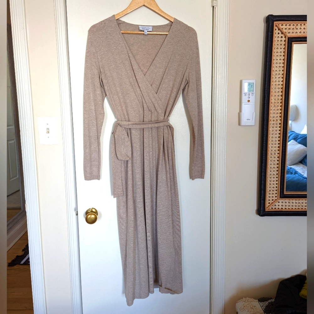 & Other Stories New Wool V Neck Dress Small